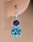 La Bohème Blue Topaz and Iolite Silver Earrings