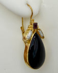 14k Queen Of Spades Earrings
