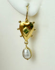 Illyria Valentine Peridot Earrings