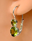 La Bohème Peridot Silver Earrings