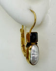 14k Tuileries Garnet and Pearl Earrings