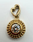 14k La Vie est Belle Heartダイヤモンドネックレス