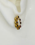 Pearl-Garnet Earrings