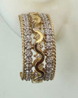 14k Diamond Ribbon Earrings (.52ct)