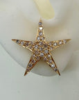14k Wishing Star Dia Earrings (.39ct)
