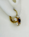 Sweet Adeline Amethyst and Pearl Earrings