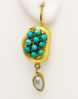 Sultaness Of Delhi Turquoise Earrings