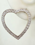 14kジュリエットダイヤモンドハートピアス(.60ct)