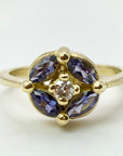 Twilight 14k Gold, Diamond and Sapphire Ring