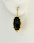 Onyx Cricket Earrings