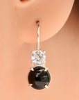 La Bohème Onyx and Cubic Zirconia Silver Earrings