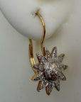 L'etoile D'amour 14k Gold and Diamond Earrings