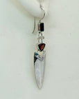Silver Arrow Deco Earrings