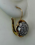 14k Chrysanthemum Diamond Earrings (.25ct)