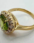 Casanova 14k Gold, Peridot and Diamond Ring