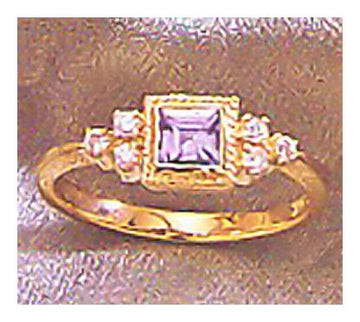 14k Morgan Le Fay Tanzanite Diamond Ring