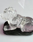 Hand Carved Crystal Dog