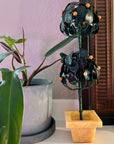 Serpentine Stone Double Topiary
