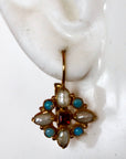 Guinevere 14k Gold, Garnet, Pearl and Opal Earrings