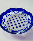 Blue Fields Glass Ware Set of 2 Dishes