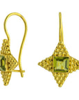 Alexandrian Star 14k Gold and Peridot Earrings