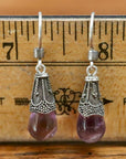 Amethyst Greek Dangle Earrings