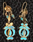 Antique Qing Dynasty Tian-Tsui Flowerpot Earrings