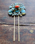 Antique Qing Dynasty Tian-Tsui (點翠) Hair Pin - Extra Large - 1022