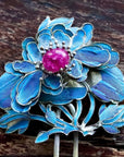 Antique Qing Dynasty Tian-Tsui (點翠) Hair Pin - Extra Large - 1031