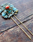 Antique Qing Dynasty Tian-Tsui (點翠) Hair Pin - Extra Large - 1022