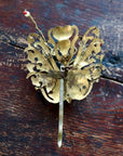 Antique Tian-Tsui (點翠) Hair Pin - Butterfly/Moth - 1015