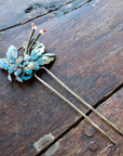 Antique Tian-Tsui (點翠) Hair Pin - Medium