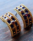 Arabian Sea Garnet Earrings
