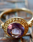 Ariadne 14k Gold, Amethyst and Diamond Ring