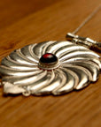 Asante-Sunburst Silver Necklace