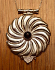 Asante-Sunburst Silver Necklace
