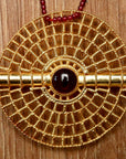 Asante Sundial Garnet Necklace