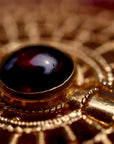 Asante Sundial Garnet Necklace