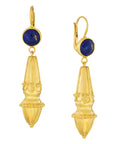 Augustan Lapis Victorian Earrings