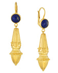 Augustan Lapis Victorian Earrings