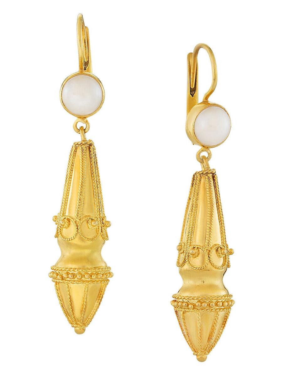 Augustan Pearl Victorian Earrings : Museum of Jewelry