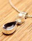 Avonlea Iolite and Pearl Silver Necklace