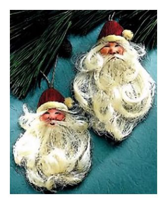 Bearded Santa Ornaments