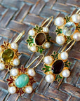 Bel Canto Emerald/Pearls Earrings