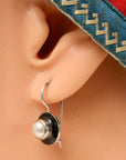 Black and White Ball Earrings