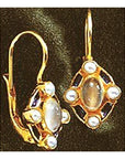 Blue Moon 14k Gold Earrings