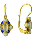 Blue Moon 14k Gold Earrings