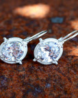 Buckingham Cubic Zirconia Silver Earrings