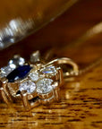 Butterfly 14k Gold, Sapphire and Diamond Necklace