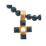 Canterbury Onyx and Pearl Necklace